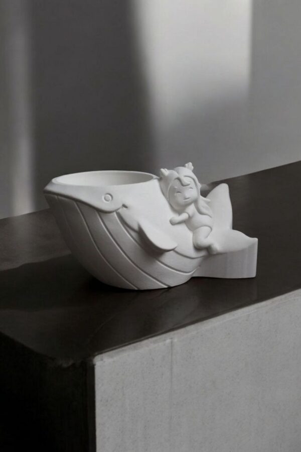 Кvetináč "Whale with a girl" - Image 1