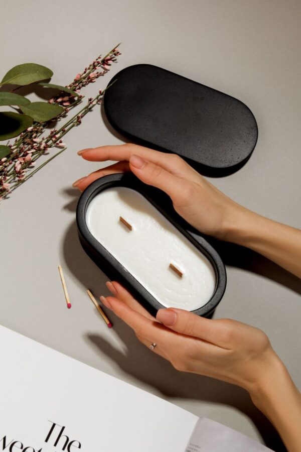 Aromatická sviečka "Rounded" - Image 6